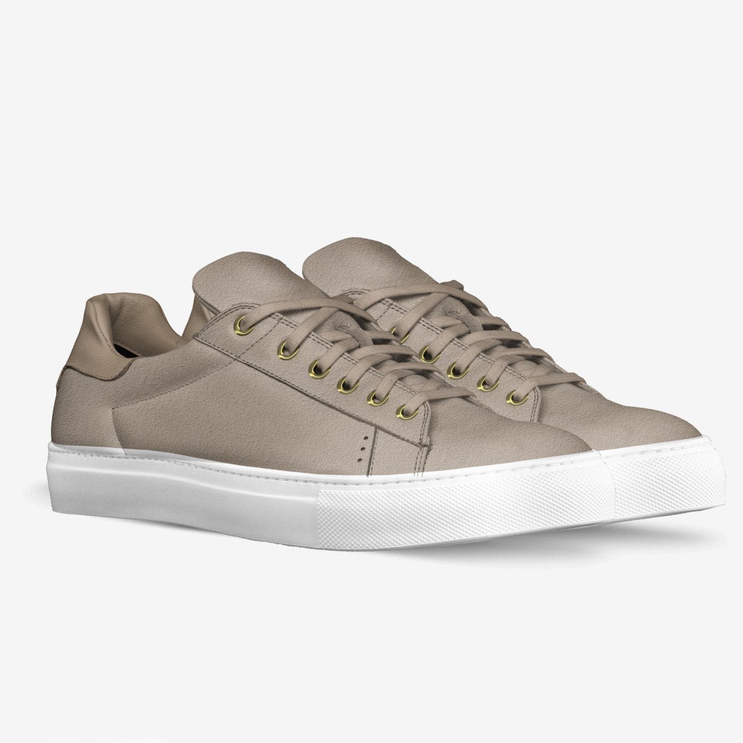 LORENZO SUEDE SNEAKERS IN BERKELEY BEIGE | Poor Little Rich Boy Clothing