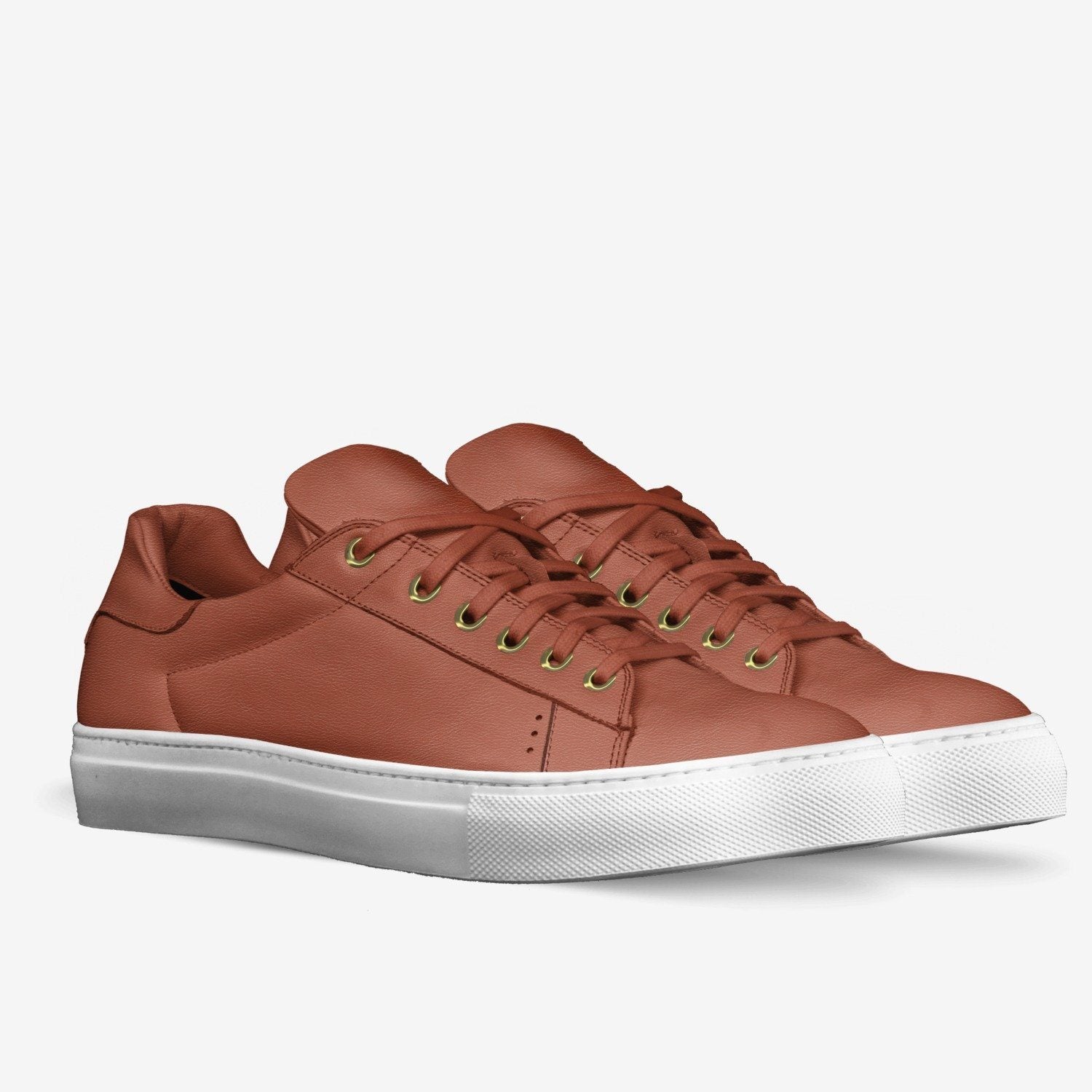 LORENZO LEATHER SNEAKERS IN VERMILLION | Poor Little Rich Boy Clothing