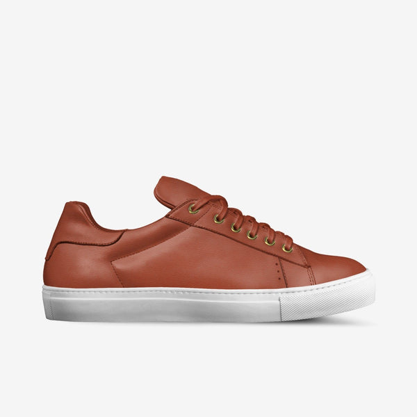 LORENZO LEATHER SNEAKERS IN VERMILLION | Poor Little Rich Boy Clothing