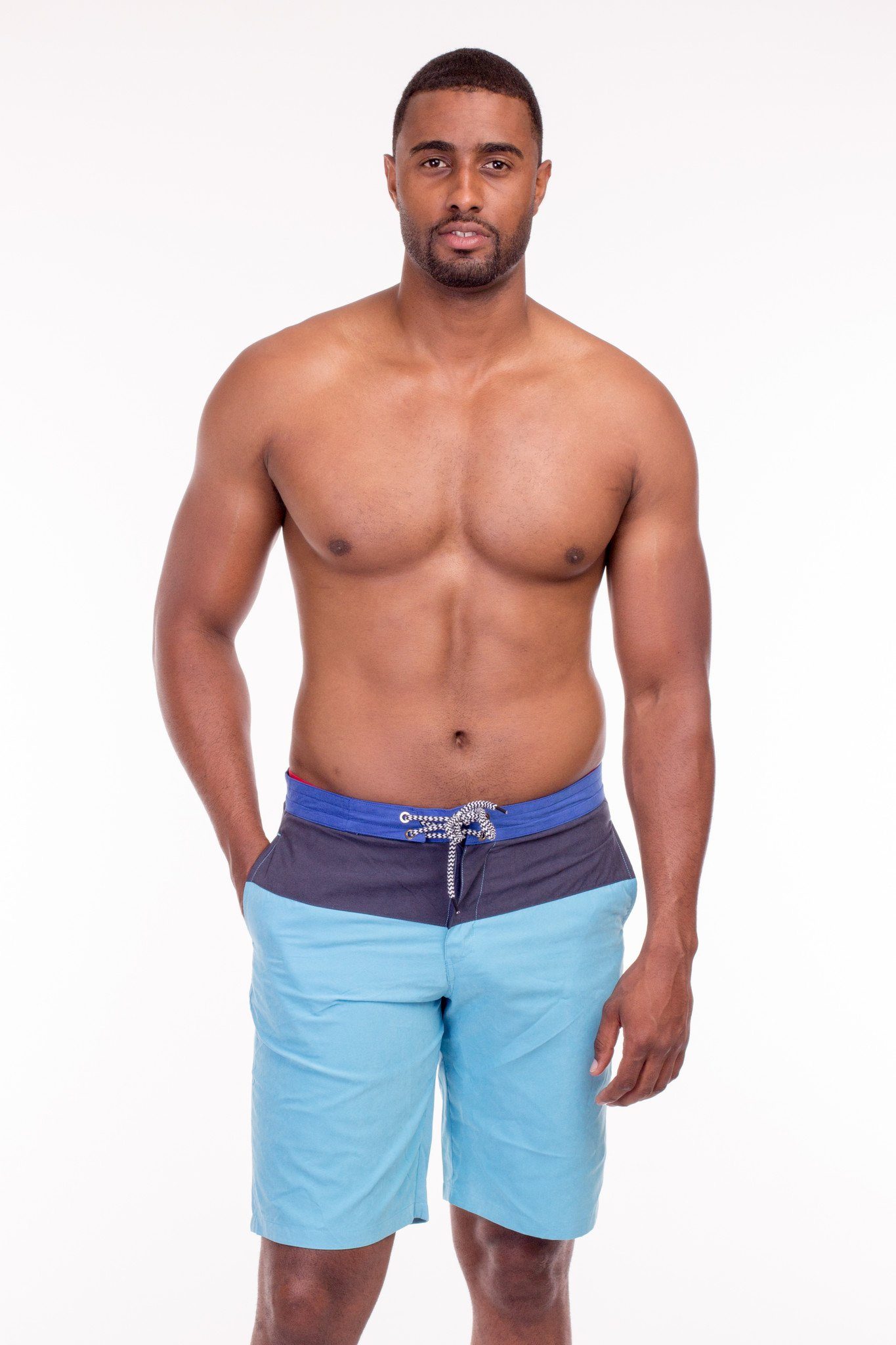 COLORBLOCK SWIM SHORTS | Poor Little Rich Boy Clothing
