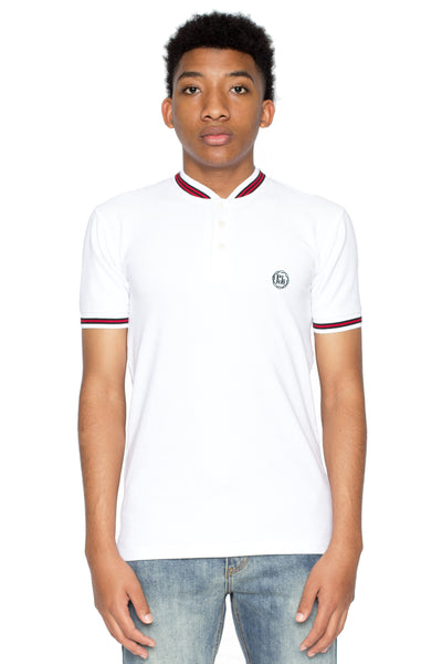 YOUNTVILLLE POLO SHIRT IN WHITE | Poor Little Rich Boy Clothing