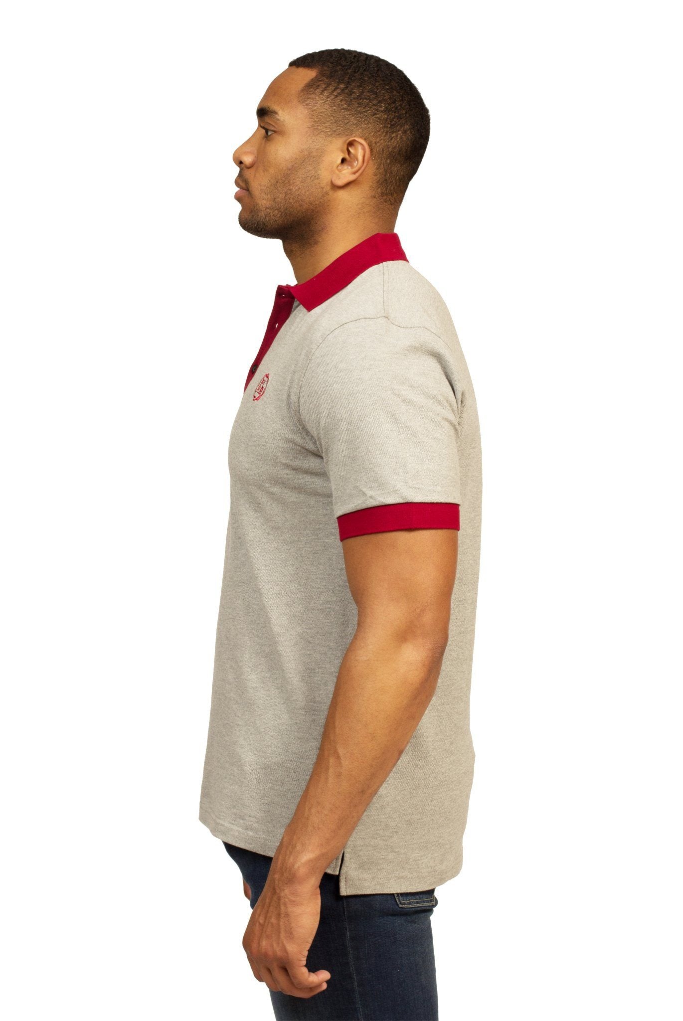 HEALDSBURG POLO SHIRT IN HEATHER GREY | Poor Little Rich Boy Clothing