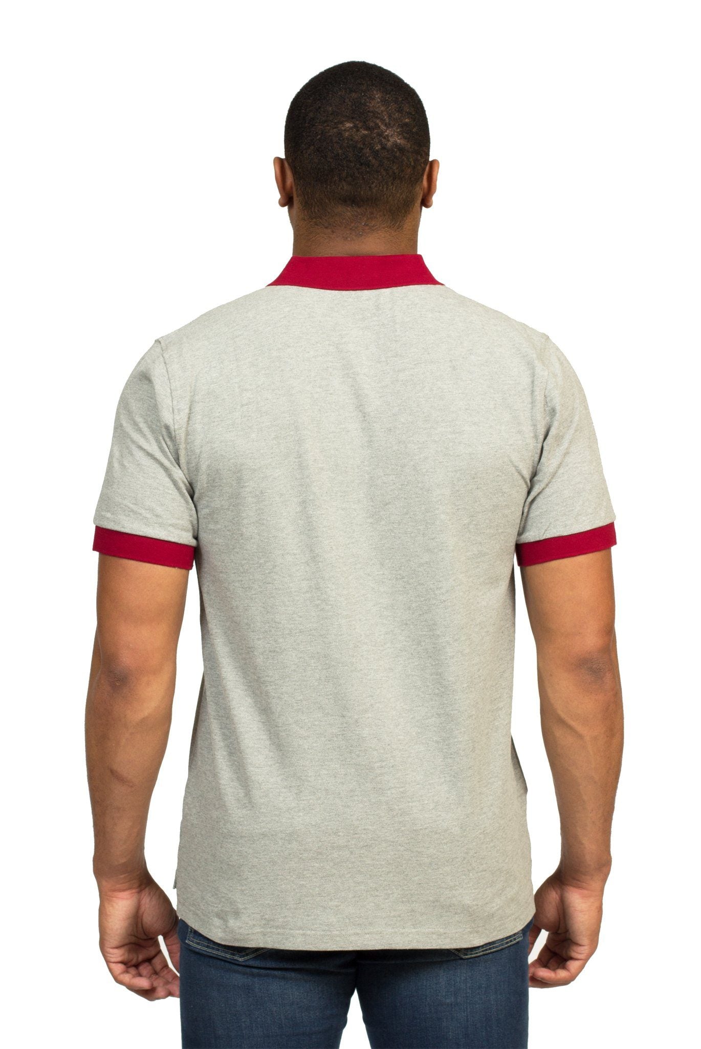 HEALDSBURG POLO SHIRT IN HEATHER GREY | Poor Little Rich Boy Clothing
