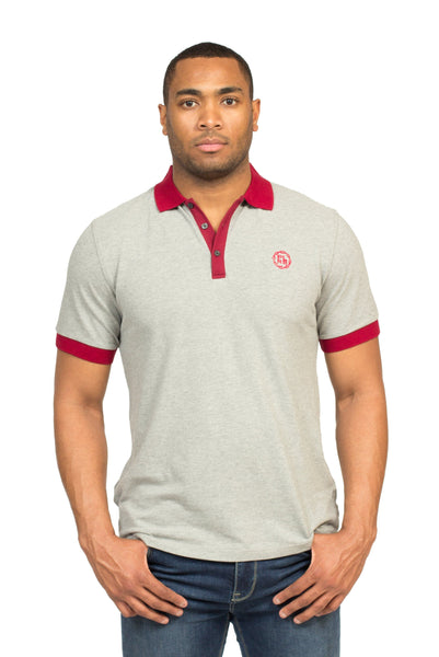 HEALDSBURG POLO SHIRT IN HEATHER GREY | Poor Little Rich Boy Clothing