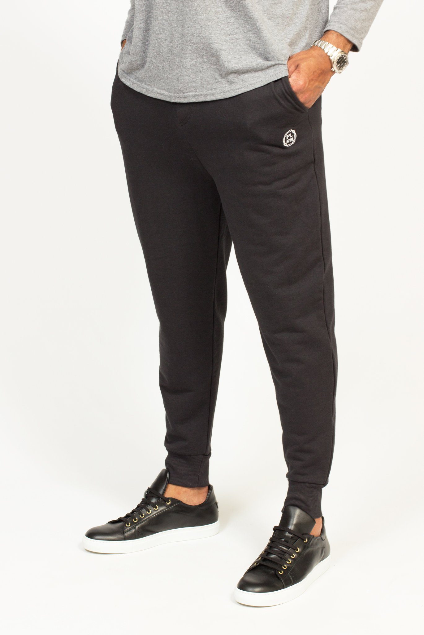PLRB FLEX BLACK JOGGERS | Poor Little Rich Boy Clothing