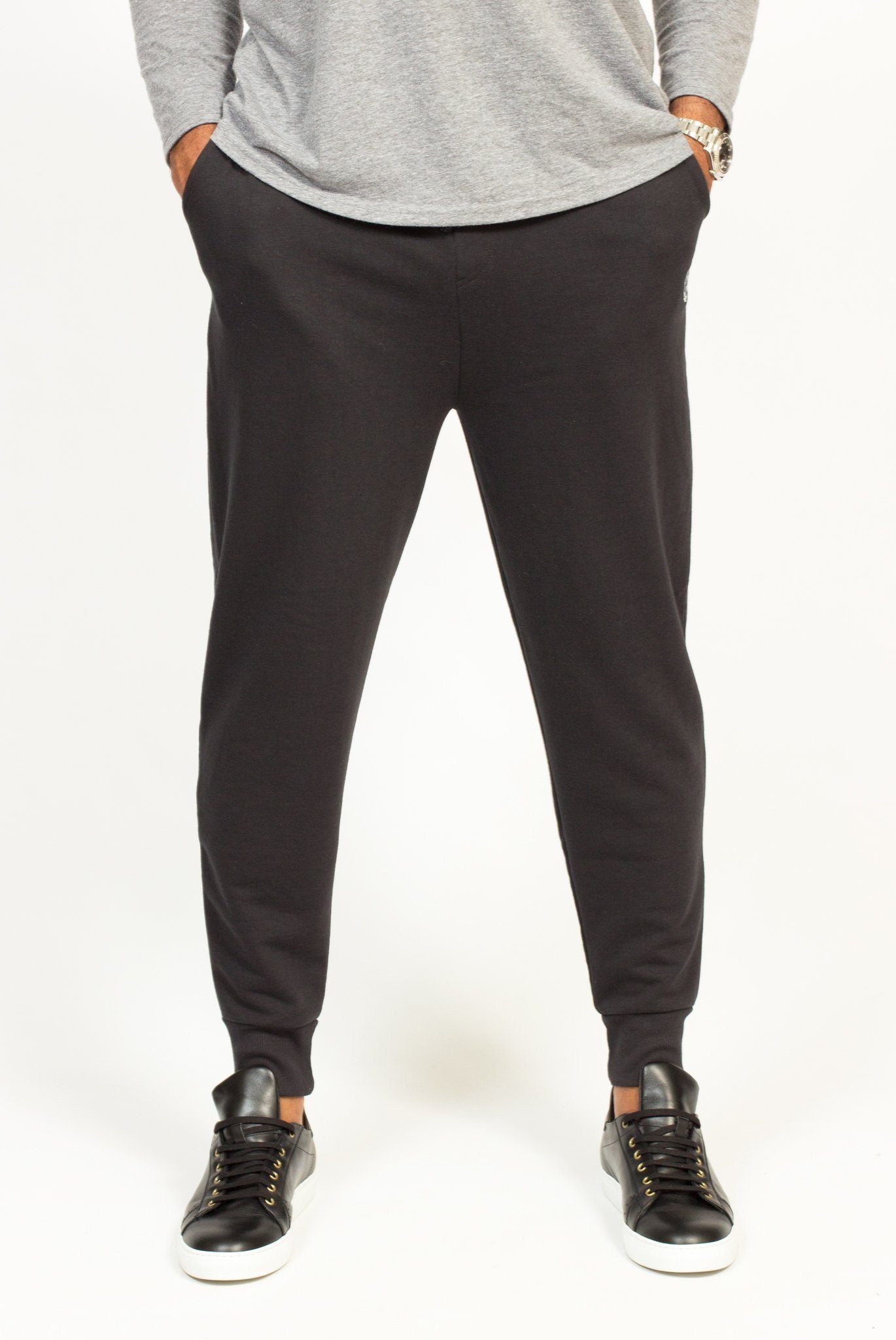PLRB FLEX BLACK JOGGERS | Poor Little Rich Boy Clothing