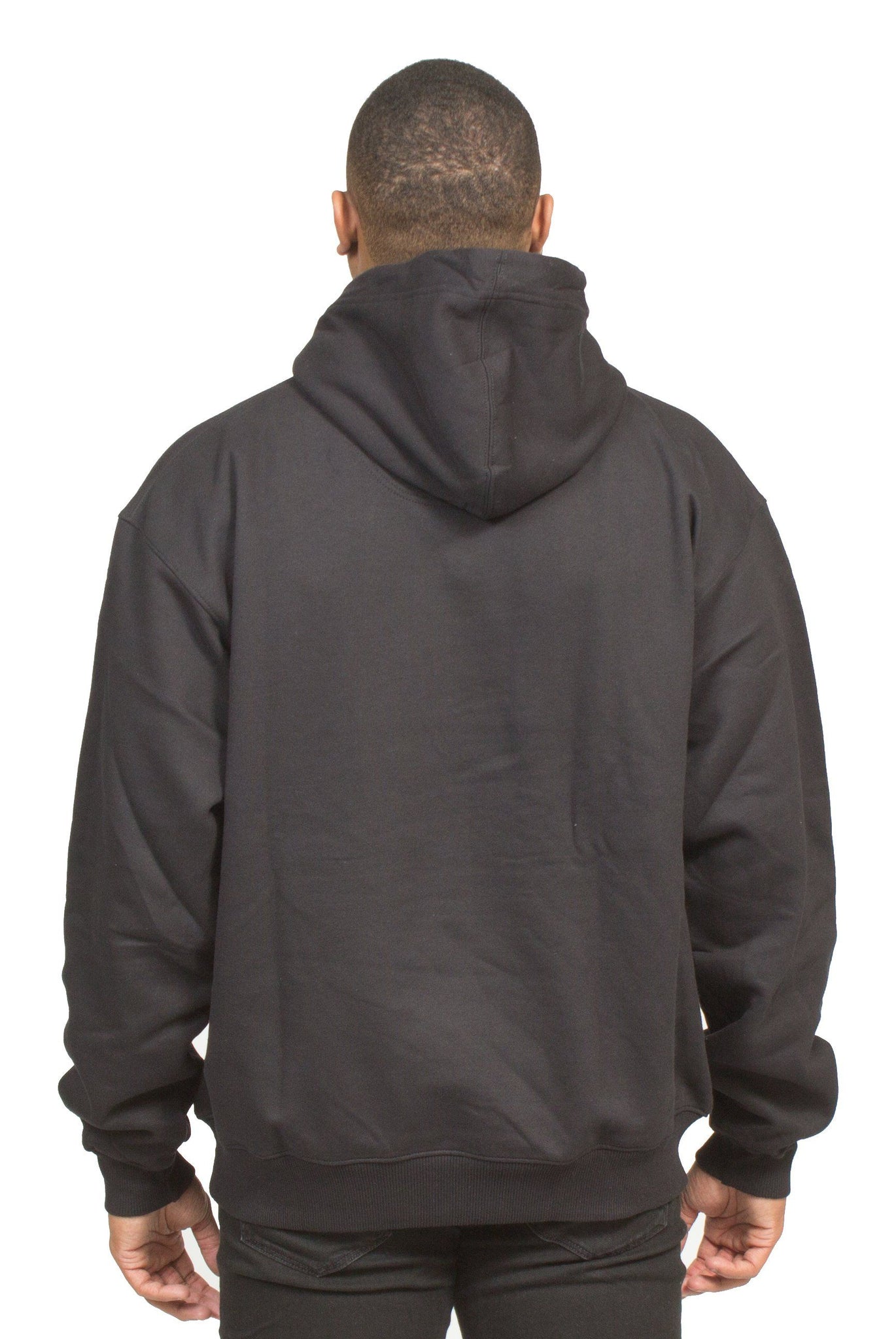 CHAMPION PLRB LOGO OVERSIZED HOODIE IN BLACK | Poor Little Rich Boy Clothing