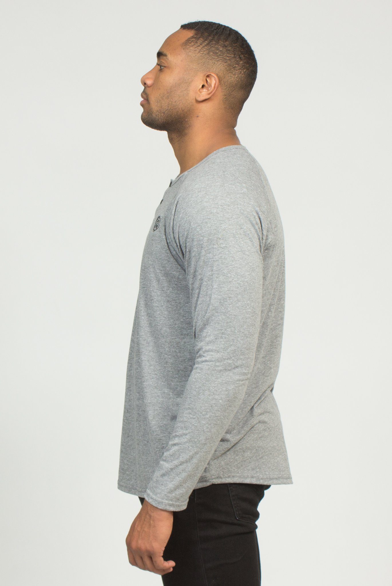 TYSON HEATHER GREY HENLEY | Poor Little Rich Boy Clothing