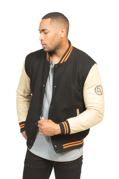 ALL CITY VARSITY JACKET IN BLACK | Poor Little Rich Boy Clothing