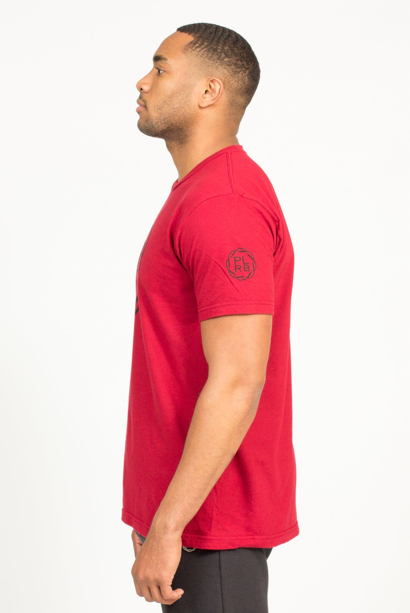 PLRB LOGO T-SHIRT IN CRANBERRY | Poor Little Rich Boy Clothing