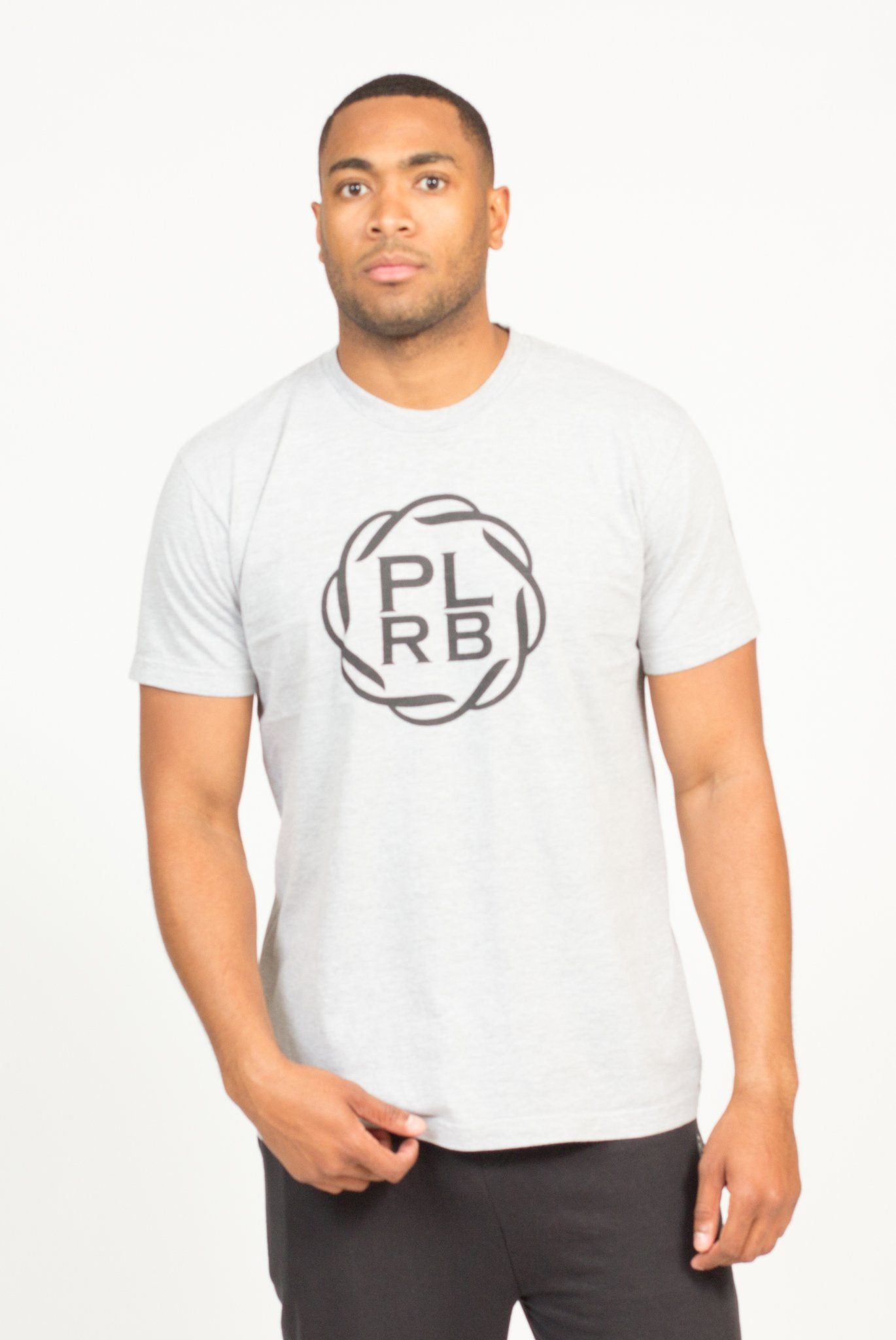 PLRB LOGO T-SHIRT IN HEATHER GREY | Poor Little Rich Boy Clothing