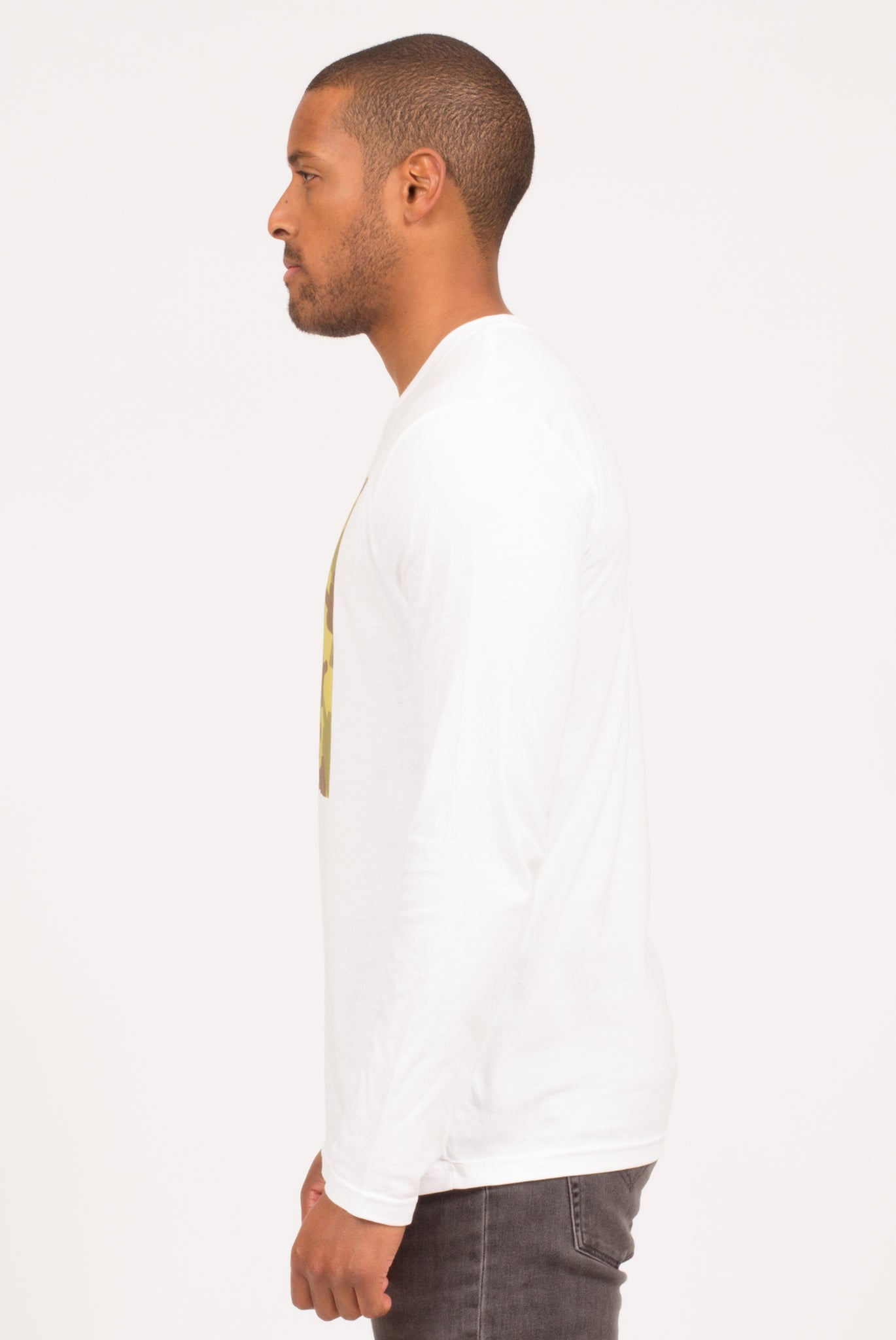 CAMOUFLAGE LONG SLEEVE T-SHIRT | Poor Little Rich Boy Clothing