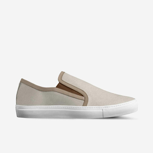 THE PLRB ROYAL SUEDE SLIP ON IN BEIGE | Poor Little Rich Boy Clothing