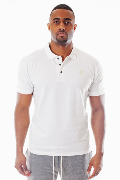 WHITE CLASSIC PIQUE POLO | Poor Little Rich Boy Clothing