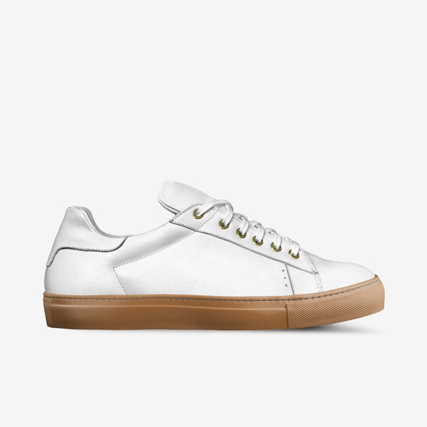 LORENZO LEATHER/GUM SOLE SNEAKERS IN MILK WHITE | Poor Little Rich Boy Clothing