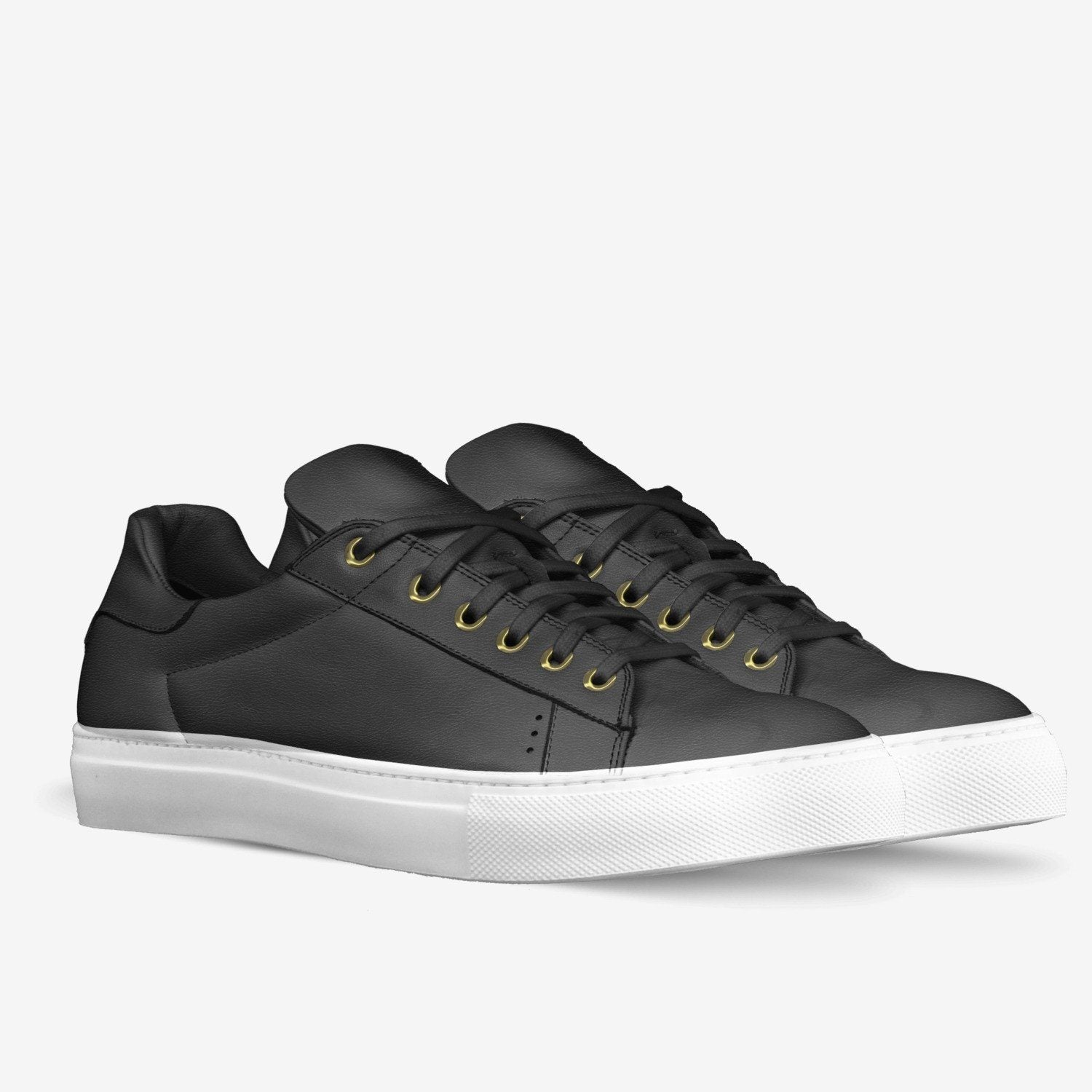 LORENZO LEATHER SNEAKERS IN BLACK | Poor Little Rich Boy Clothing