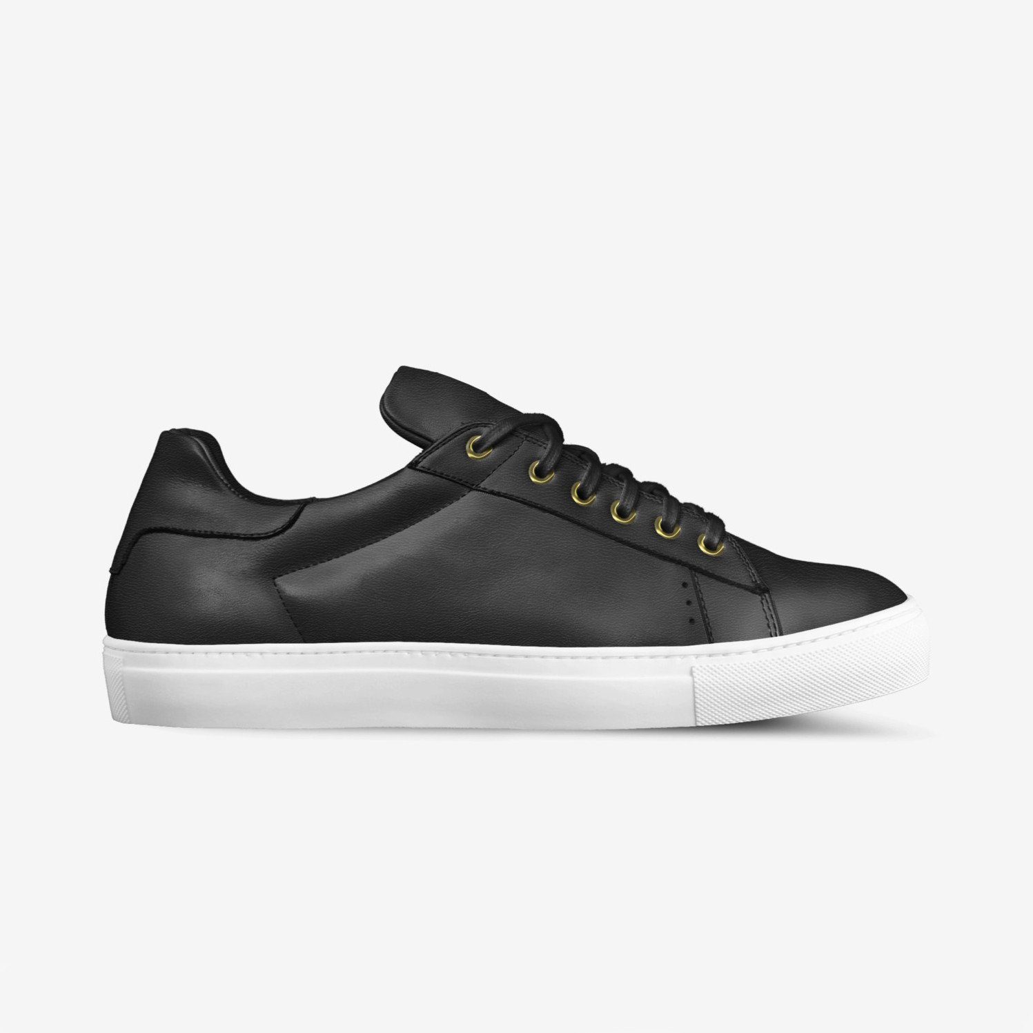 LORENZO LEATHER SNEAKERS IN BLACK | Poor Little Rich Boy Clothing