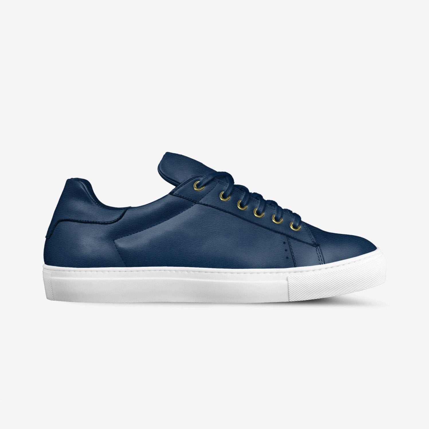 LORENZO LEATHER SNEAKERS IN MIDNIGHT BLUE | Poor Little Rich Boy Clothing