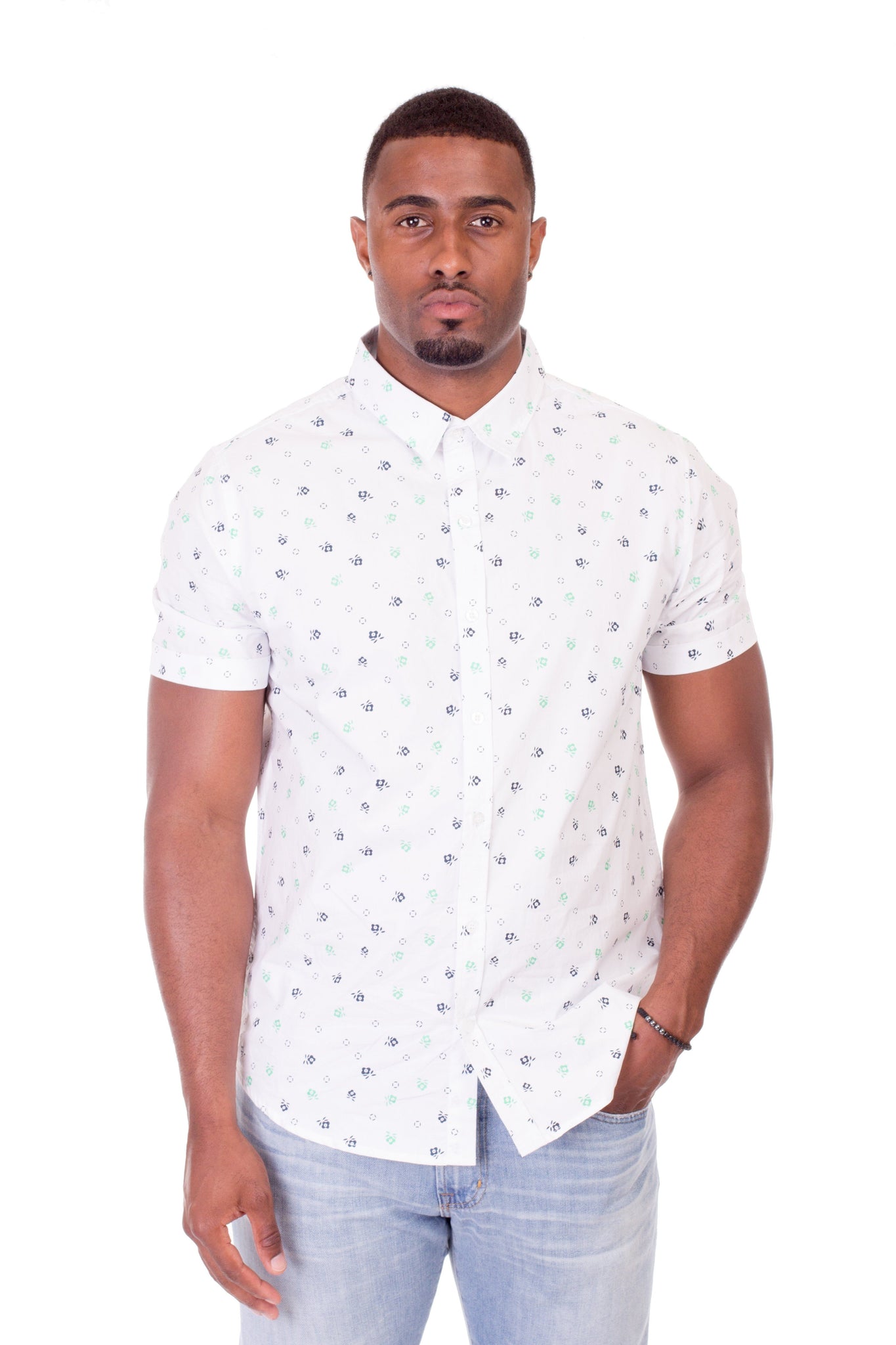 CATALINA WHITE FLORAL SHIRT | Poor Little Rich Boy Clothing