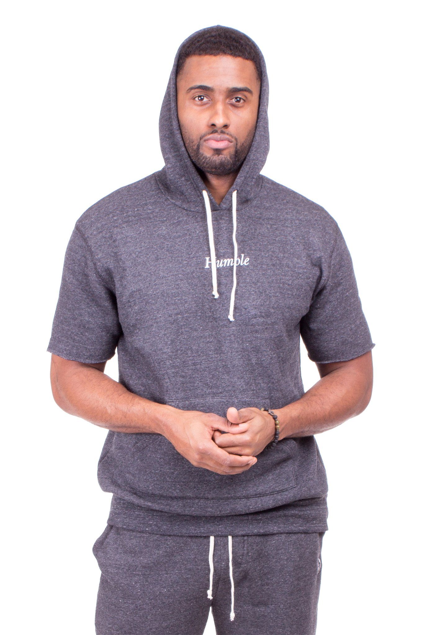 HUMBLE SHORT SLEEVE HOODIE | Poor Little Rich Boy Clothing