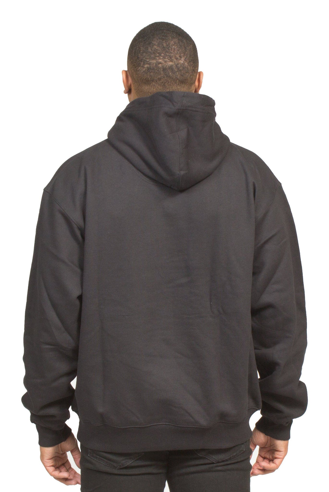 CHAMPION BIG FACE PLRB OVERSIZED HOODIE IN BLACK | Poor Little Rich Boy Clothing
