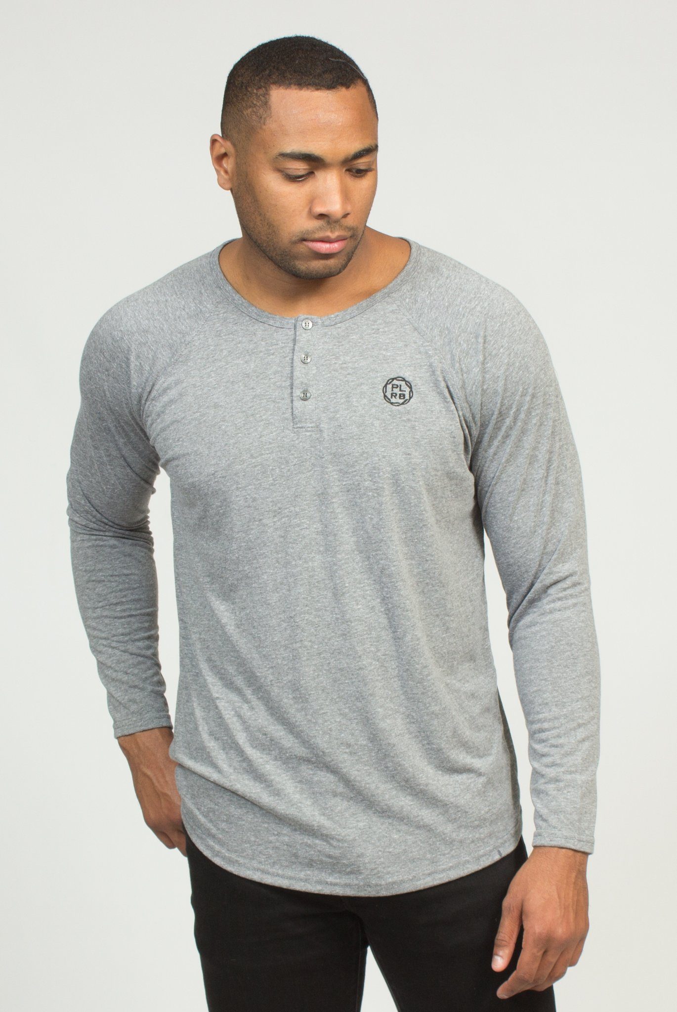 TYSON HEATHER GREY HENLEY | Poor Little Rich Boy Clothing