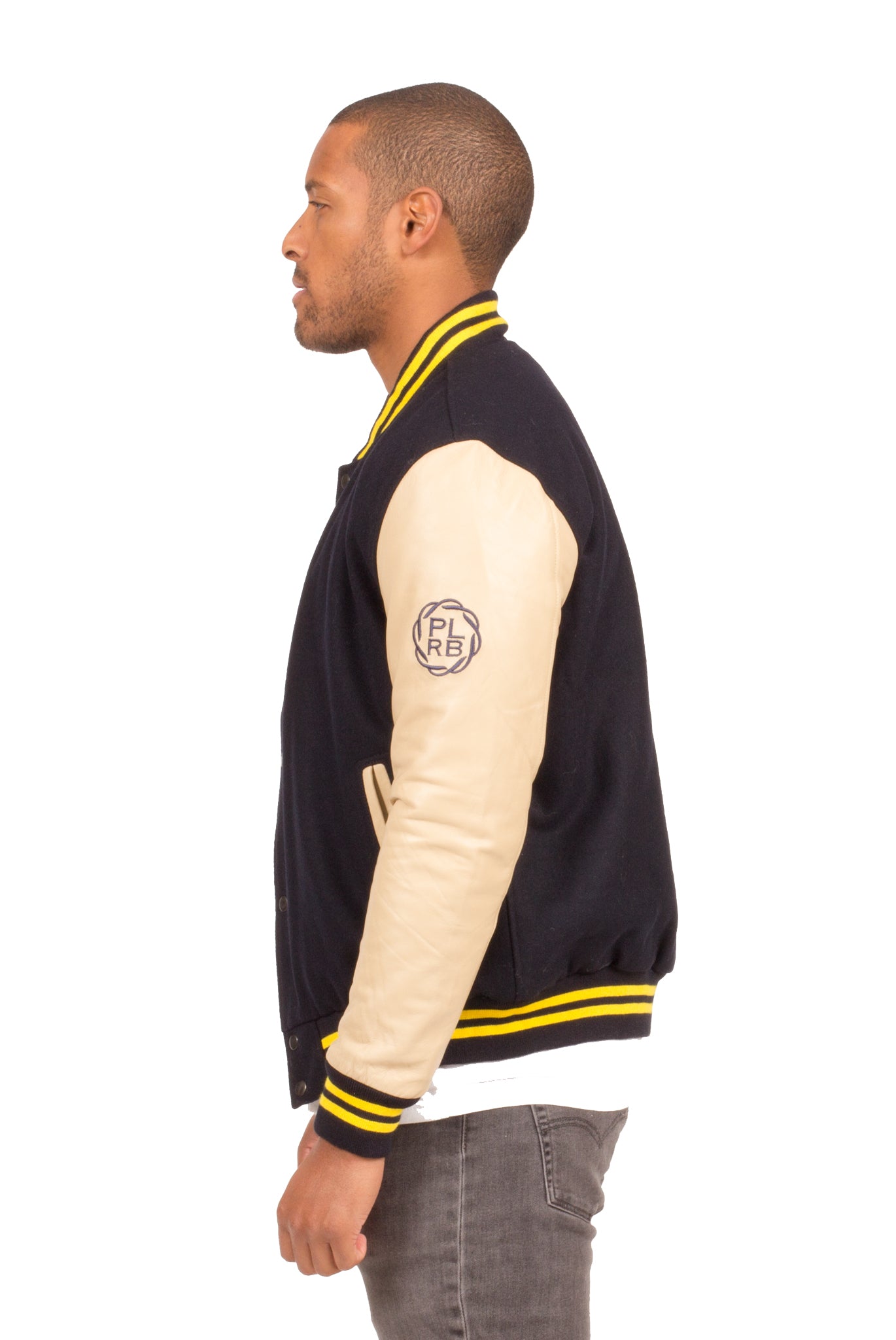 ALL CITY VARSITY JACKET IN NAVY BLUE | Poor Little Rich Boy Clothing