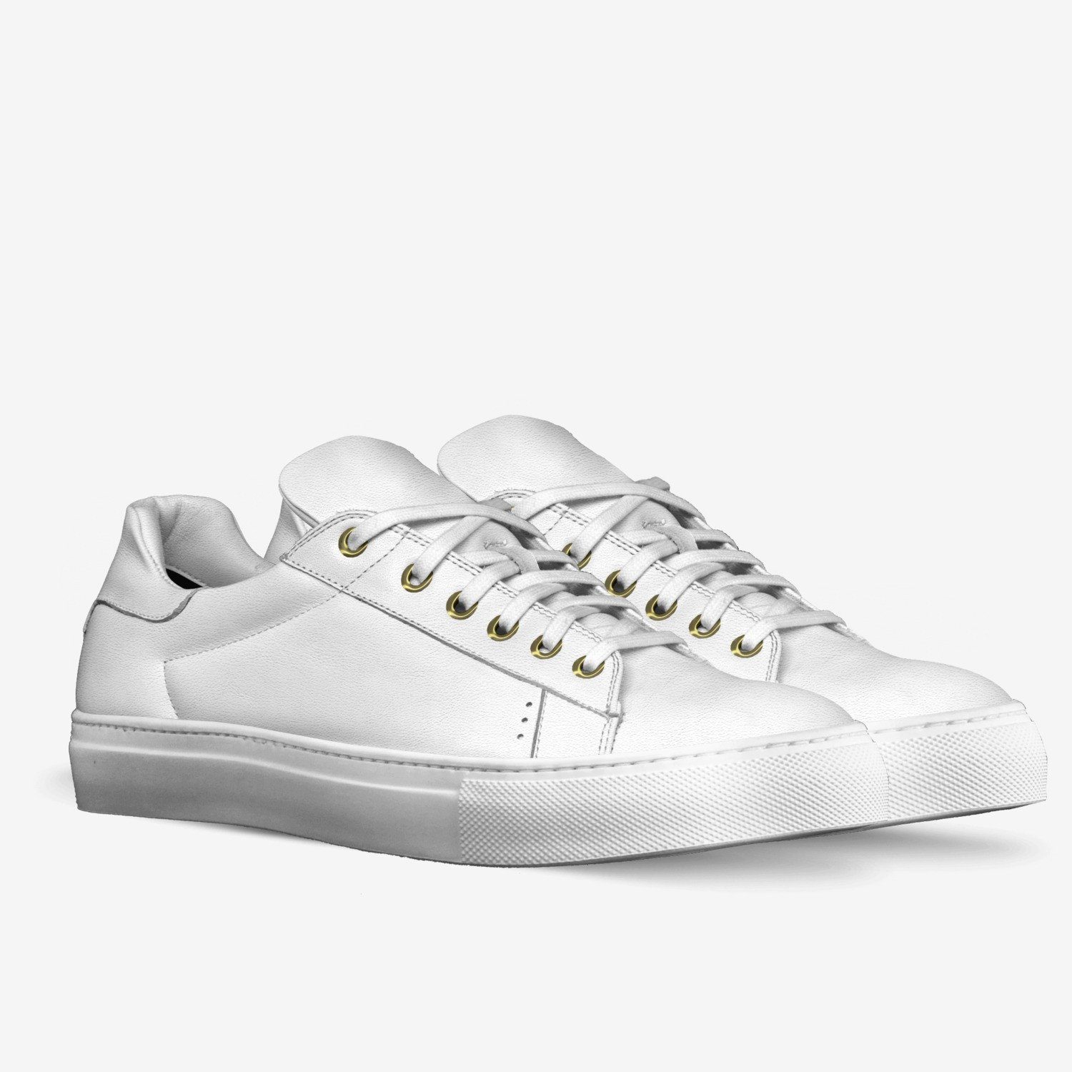 LORENZO LEATHER SNEAKERS IN MILK WHITE | Poor Little Rich Boy Clothing